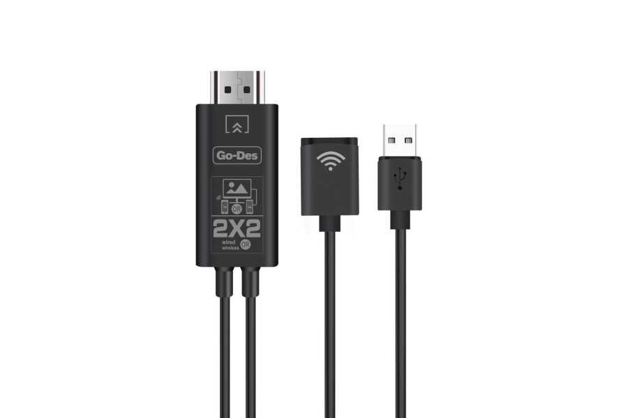 Go-Des GD-8276 Wireless Display Dongle Phone Full HDTV Kablo - 1 Go-Des GD-8276 Wireless Display Dongle Phone Full HDTV Kablo - 1